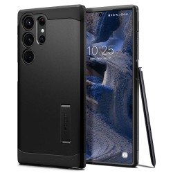 Husa Spigen Tough Armor compatibila cu Samsung Galaxy S23 Ultra Black