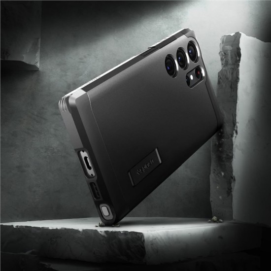Husa Spigen Tough Armor compatibila cu Samsung Galaxy S23 Ultra Black (Spigen, S23 Ultra) by www.silkase.ro Husa Spigen Tough Armor compatibila cu Samsung Galaxy S23 Ultra Black (S23 Ultra, ACS05623) by www.silkase.ro