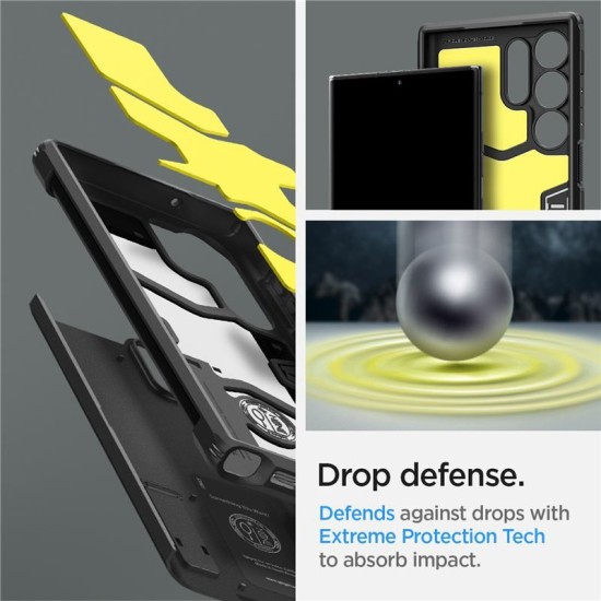 Husa Spigen Tough Armor compatibila cu Samsung Galaxy S23 Ultra Black (Spigen, S23 Ultra) by www.silkase.ro Husa Spigen Tough Armor compatibila cu Samsung Galaxy S23 Ultra Black (S23 Ultra, ACS05623) by www.silkase.ro