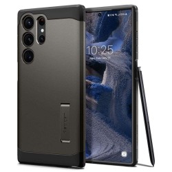 Husa Spigen Tough Armor compatibila cu Samsung Galaxy S23 Ultra Gunmetal