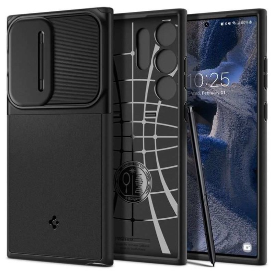 Husa Spigen Optik Armor compatibila cu Samsung Galaxy S23 Ultra Black (Spigen, S23 Ultra) by www.silkase.ro Husa Spigen Optik Armor compatibila cu Samsung Galaxy S23 Ultra Black (S23 Ultra, ACS05639) by www.silkase.ro