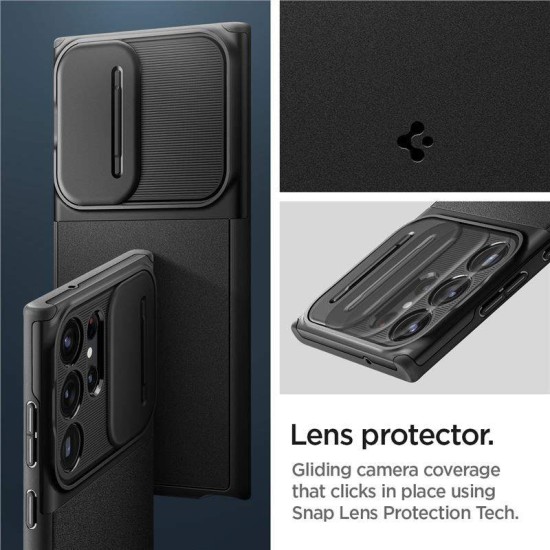 Husa Spigen Optik Armor compatibila cu Samsung Galaxy S23 Ultra Black (Spigen, S23 Ultra) by www.silkase.ro Husa Spigen Optik Armor compatibila cu Samsung Galaxy S23 Ultra Black (S23 Ultra, ACS05639) by www.silkase.ro