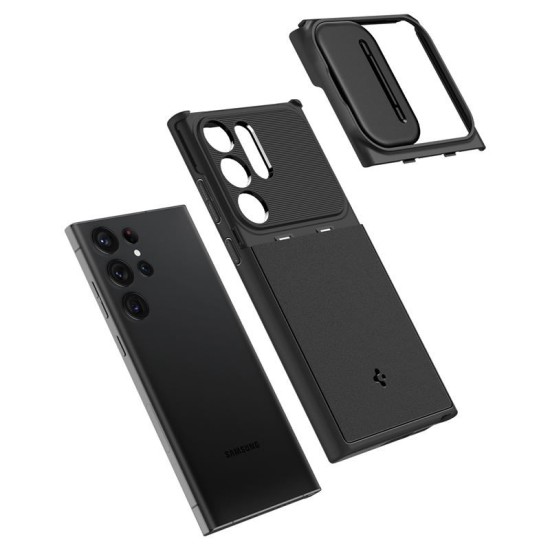 Husa Spigen Optik Armor compatibila cu Samsung Galaxy S23 Ultra Black (Spigen, S23 Ultra) by www.silkase.ro Husa Spigen Optik Armor compatibila cu Samsung Galaxy S23 Ultra Black (S23 Ultra, ACS05639) by www.silkase.ro