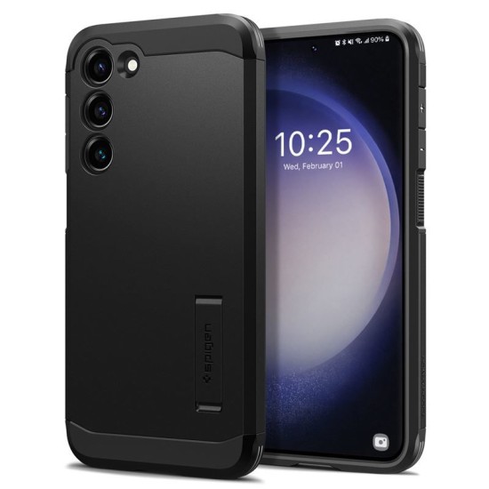 Husa Spigen Tough Armor pentru Samsung Galaxy S23+ Plus Negru (Spigen, S23 Plus) by www.silkase.ro Husa Spigen Tough Armor pentru Samsung Galaxy S23+ Plus Negru (S23 Plus, ACS05672) by www.silkase.ro