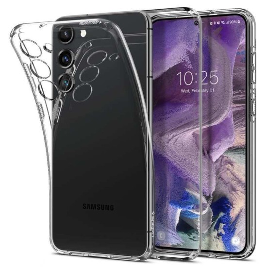 Husa Spigen Cristal Lichid1 pentru Samsung Galaxy S23 Transparent (S23, ACS05708) by www.silkase.ro