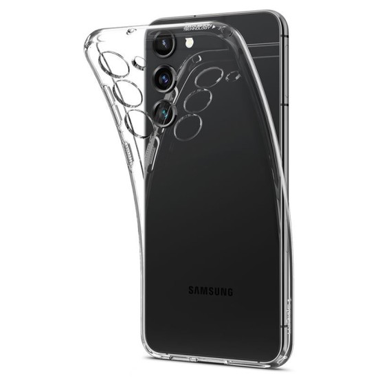 Husa Spigen Cristal Lichid1 pentru Samsung Galaxy S23 Transparent (S23, ACS05708) by www.silkase.ro