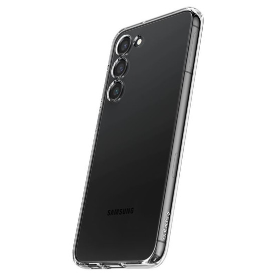 Husa Spigen Cristal Lichid1 pentru Samsung Galaxy S23 Transparent (S23, ACS05708) by www.silkase.ro