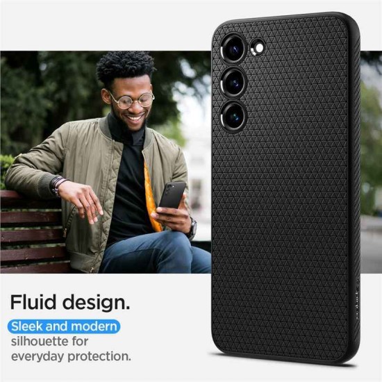Husa telefon, Spigen, Pentru Samsung Galaxy S23, Negru (S23, ACS05712) by www.silkase.ro