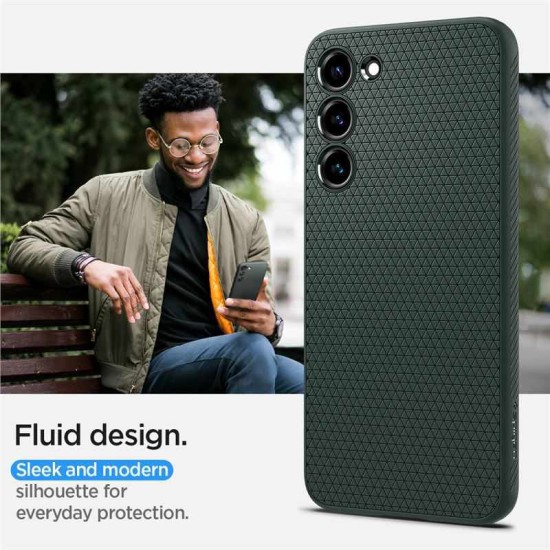 Husa Spigen Liquid Air compatibila cu Samsung Galaxy S23 Green (S23, ACS05713) by www.silkase.ro