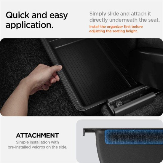 Cutie depozitare sub scaun Spigen pentru Tesla Model Y, neagra (Spigen, Ingredi) by www.silkase.ro Cutie depozitare sub scaun Spigen pentru Tesla Model Y, neagra (Accesorii auto, ACP05757) by www.silkase.ro