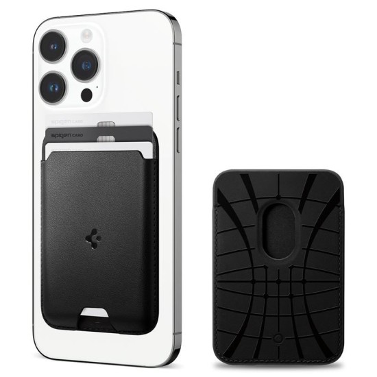Portcard Spigen Valentinus MagSafe pentru 3 carduri, negru (Spigen, Ingredi) by www.silkase.ro Portcard Spigen Valentinus MagSafe pentru 3 carduri, negru (Portofele și Suporturi Card, AFA05760) by www.silkase.ro