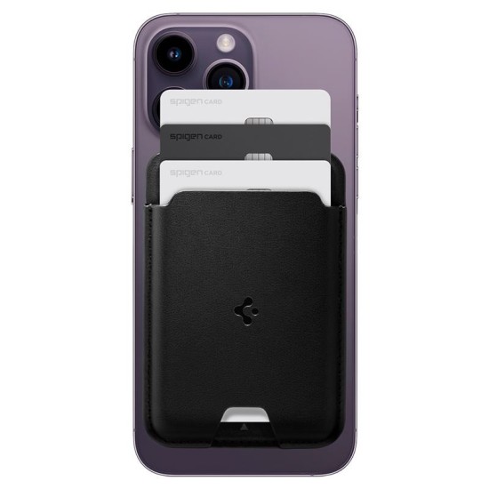 Portcard Spigen Valentinus MagSafe pentru 3 carduri, negru (Spigen, Ingredi) by www.silkase.ro Portcard Spigen Valentinus MagSafe pentru 3 carduri, negru (Portofele și Suporturi Card, AFA05760) by www.silkase.ro