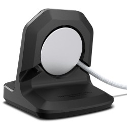 Docking stand pentru Apple Watch, Spigen Rugged, Armor Stand, TPU, Negru