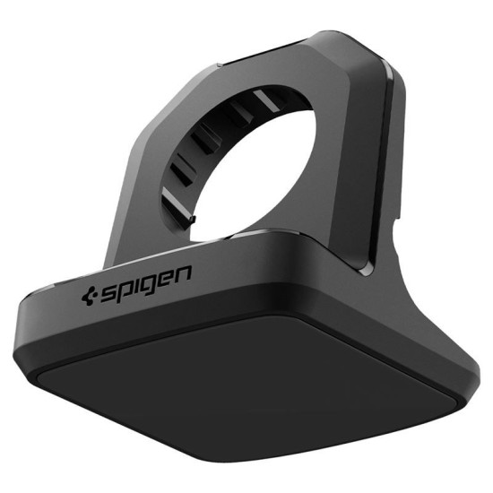 Docking stand pentru Apple Watch, Spigen Rugged, Armor Stand, TPU, Negru (Ingredi, AMP05764) by www.silkase.ro
