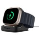 Docking stand pentru Apple Watch, Spigen Rugged, Armor Stand, TPU, Negru (Ingredi, AMP05764) by www.silkase.ro