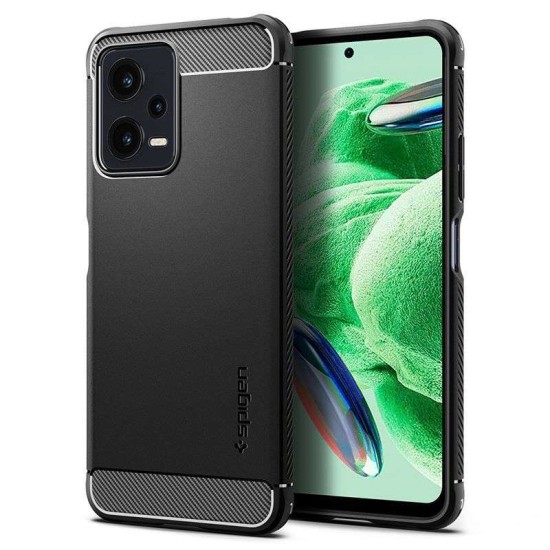 Husa Spigen Rugged Armor compatibila cu Xiaomi Redmi Note 12 / Poco X5 5G Matte Black (Spigen, Ingredi) by www.silkase.ro Husa Spigen Rugged Armor compatibila cu Xiaomi Redmi Note 12 / Poco X5 5G Matte Black (Ingredi, ACS05787) by www.silkase.ro