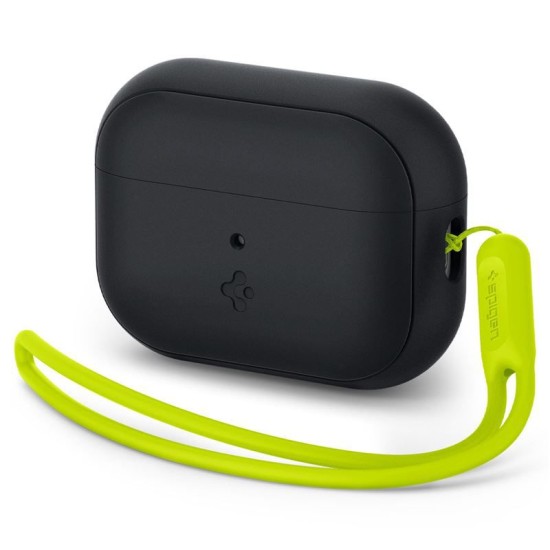 Husa Spigen Silicone Fit Strap compatibila cu Apple AirPods Pro / Pro 2 Black/Green (Spigen, Ingredi) by www.silkase.ro Husa Spigen Silicone Fit Strap compatibila cu Apple AirPods Pro / Pro 2 Black/Green (Ingredi, ACS05810) by www.silkase.ro