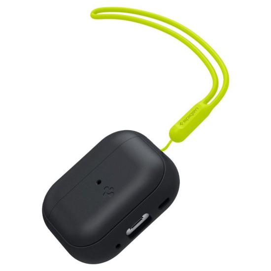 Husa Spigen Silicone Fit Strap compatibila cu Apple AirPods Pro / Pro 2 Black/Green (Spigen, Ingredi) by www.silkase.ro Husa Spigen Silicone Fit Strap compatibila cu Apple AirPods Pro / Pro 2 Black/Green (Ingredi, ACS05810) by www.silkase.ro