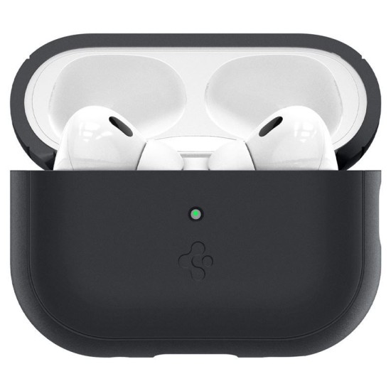 Husa Spigen Silicone Fit Strap compatibila cu Apple AirPods Pro / Pro 2 Black/Green (Spigen, Ingredi) by www.silkase.ro Husa Spigen Silicone Fit Strap compatibila cu Apple AirPods Pro / Pro 2 Black/Green (Ingredi, ACS05810) by www.silkase.ro