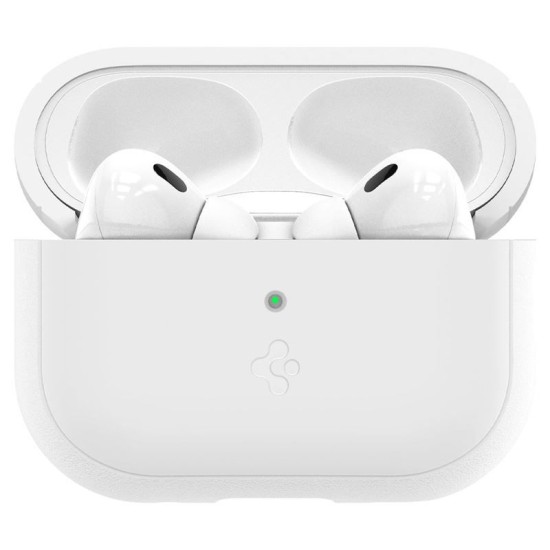 Husa Spigen Silicone Fit Strap compatibila cu Apple AirPods Pro / Pro 2 White/Grey (Ingredi, ACS05811) by www.silkase.ro
