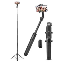 Trepied si selfie stick Spigen, versiune lunga, negru
