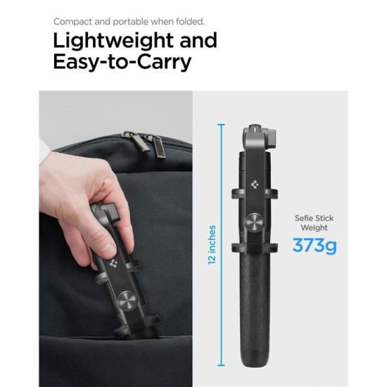 Trepied si selfie stick Spigen, versiune lunga, negru (Diverse accesorii, AMP05813) by www.silkase.ro