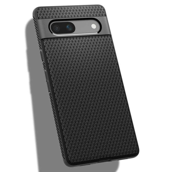 Husa Spigen Liquid Air pentru Google Pixel 7a, culoare negru (Pixel 7a, ACS05815) by www.silkase.ro