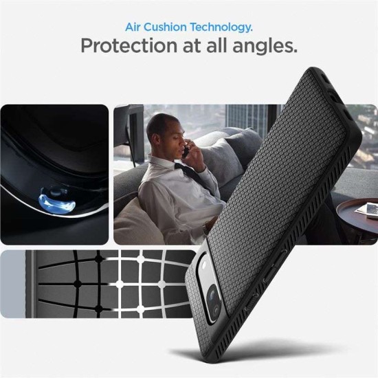 Husa Spigen Liquid Air pentru Google Pixel 7a, culoare negru (Pixel 7a, ACS05815) by www.silkase.ro
