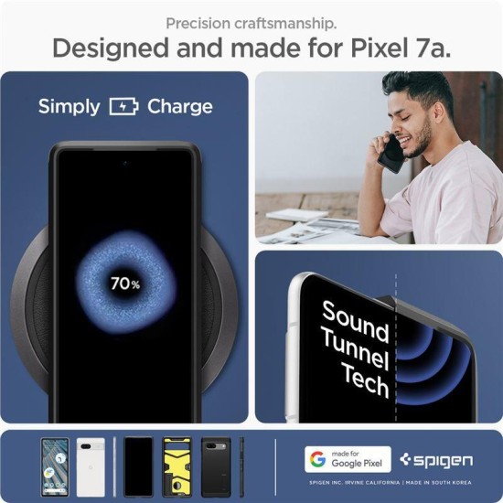 Husa Spigen Tough Armor pentru Google Pixel 7a, culoare gri metalic inchis (Spigen, Pixel 7a) by www.silkase.ro Husa Spigen Tough Armor pentru Google Pixel 7a, culoare gri metalic inchis (Pixel 7a, ACS05820) by www.silkase.ro