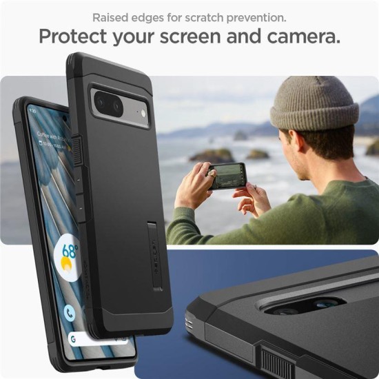 Husa Spigen Tough Armor pentru Google Pixel 7a, culoare gri metalic inchis (Spigen, Pixel 7a) by www.silkase.ro Husa Spigen Tough Armor pentru Google Pixel 7a, culoare gri metalic inchis (Pixel 7a, ACS05820) by www.silkase.ro