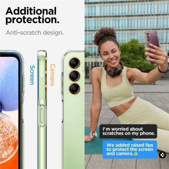 Husa Spigen Liquid Crystal compatibila cu Samsung Galaxy A14 5G Crystal Clear (Spigen, A14 5G) by www.silkase.ro Husa Spigen Liquid Crystal compatibila cu Samsung Galaxy A14 5G Crystal Clear (A14 5G, ACS05849) by www.silkase.ro