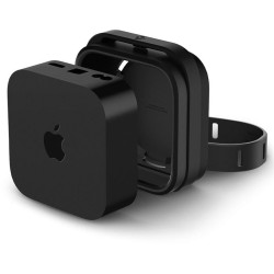 Suport de montare din silicon Spigen pentru Apple TV 4K Gen 3 (2022), negru