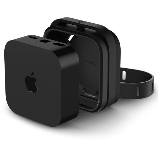 Suport de montare din silicon Spigen pentru Apple TV 4K Gen 3 (2022), negru (Spigen, Ingredi) by www.silkase.ro Suport de montare din silicon Spigen pentru Apple TV 4K Gen 3 (2022), negru (Ingredi, AMP05858) by www.silkase.ro