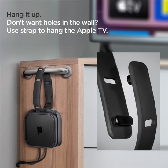 Suport de montare din silicon Spigen pentru Apple TV 4K Gen 3 (2022), negru (Spigen, Ingredi) by www.silkase.ro Suport de montare din silicon Spigen pentru Apple TV 4K Gen 3 (2022), negru (Ingredi, AMP05858) by www.silkase.ro