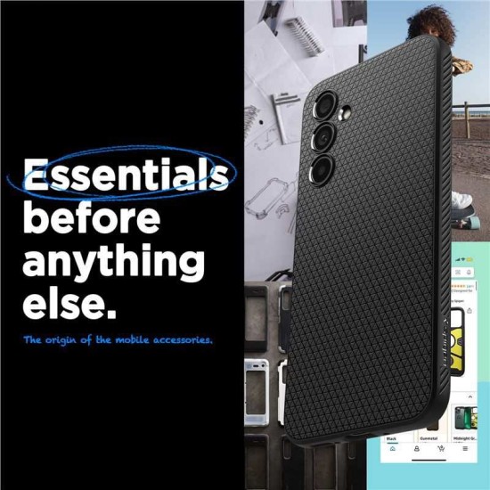 Husa Spigen Liquid Air pentru Samsung Galaxy A54 5G Negru Mat (A54, ACS05885) by www.silkase.ro