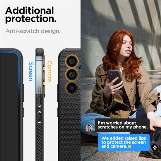Husa Spigen Liquid Air pentru Samsung Galaxy A54 5G Negru Mat (A54, ACS05885) by www.silkase.ro