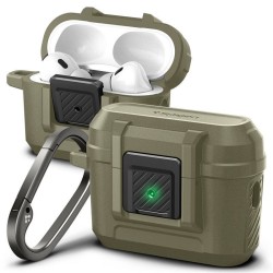 Husa Spigen Lock Fit compatibila cu Apple AirPods Pro / Pro 2 Khaki