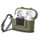 Husa Spigen Lock Fit compatibila cu Apple AirPods Pro / Pro 2 Khaki (Ingredi, ACS05911) by www.silkase.ro