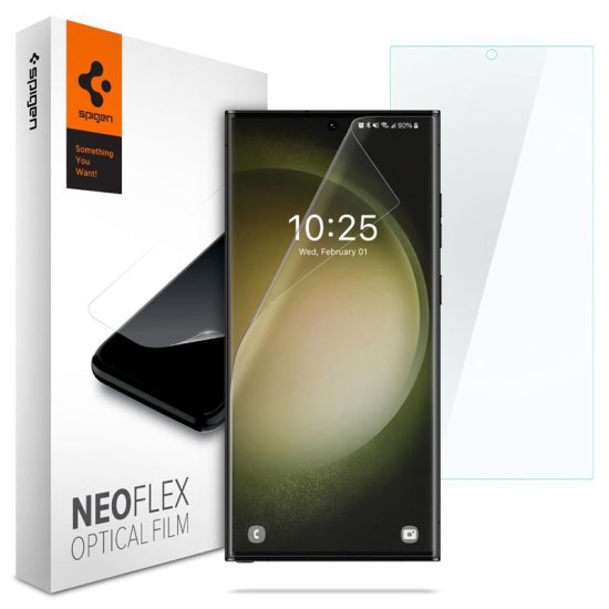 Set 2 folii protectie TPU Case friendly Spigen Neo Flex compatibil cu Samsung Galaxy S23 Ultra (Ingredi, AFL05943) by www.silkase.ro