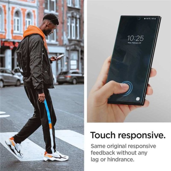 Set 2 folii protectie TPU Case friendly Spigen Neo Flex compatibil cu Samsung Galaxy S23 Ultra (Ingredi, AFL05943) by www.silkase.ro