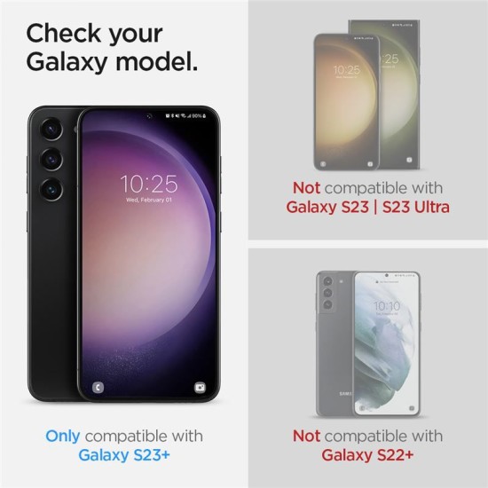Set 2 folii protectie TPU Case friendly Spigen Neo Flex compatibil cu Samsung Galaxy S23 Plus (Ingredi, AFL05951) by www.silkase.ro