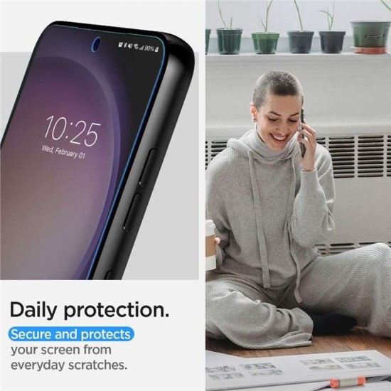Set 2 folii protectie TPU Case friendly Spigen Neo Flex compatibil cu Samsung Galaxy S23 Plus (Ingredi, AFL05951) by www.silkase.ro