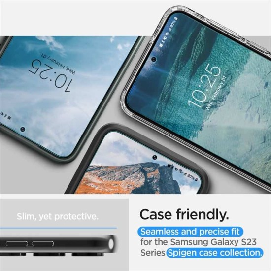 Set 2 folii protectie TPU Case friendly Spigen Neo Flex compatibil cu Samsung Galaxy S23 Plus (Ingredi, AFL05951) by www.silkase.ro