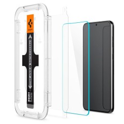 Set 2 folii sticla cu sistem de montare Case friendly Spigen GLAStR EZ FIT compatibil cu Samsung Galaxy S23