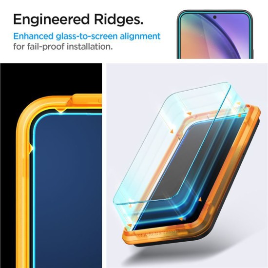 Set 2 folii sticla transparente cu sistem de montare Case friendly Spigen ALM GLAStR compatibil cu Samsung Galaxy A54 5G (Spigen, Ingredi) by www.silkase.ro Set 2 folii sticla transparente cu sistem de montare Case friendly Spigen ALM GLAStR compatibil cu Samsung Galaxy A54 5G (Ingredi, AGL05966) by www.silkase.ro