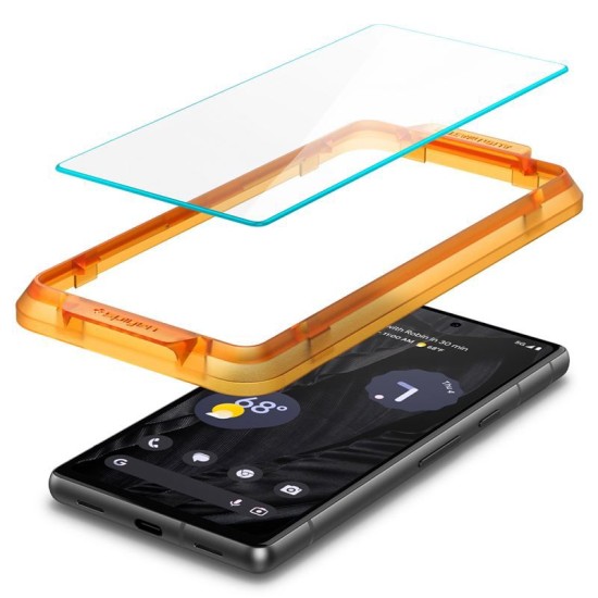 Set 2 folii sticla Spigen Glass Align Master pentru Google Pixel 7a, culoare tranparent (Spigen, Pixel 7a) by www.silkase.ro Set 2 folii sticla Spigen Glass Align Master pentru Google Pixel 7a, culoare tranparent (Pixel 7a, AGL05968) by www.silkase.ro