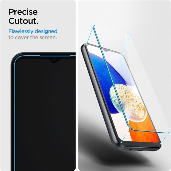 Pachet 2 x Folie Sticla Securizata Spigen Glas.tr Slim Compatibila Cu Samsung Galaxy A14 5G, Transparenta (Spigen, Ingredi) by www.silkase.ro Pachet 2 x Folie Sticla Securizata Spigen Glas.tr Slim Compatibila Cu Samsung Galaxy A14 5G, Transparenta (Ingredi, AGL05971) by www.silkase.ro