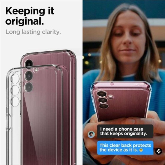 Husa Spigen Ultra Hybrid compatibila cu Samsung Galaxy A14 4G Crystal Clear (Spigen, A14 5G) by www.silkase.ro Husa Spigen Ultra Hybrid compatibila cu Samsung Galaxy A14 4G Crystal Clear (A14 5G, ACS05975) by www.silkase.ro