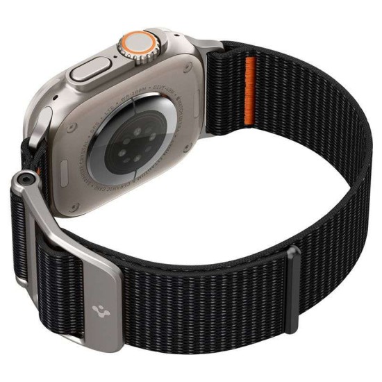Curea Spigen DuraPro Flex Ultra compatibila cu Apple Watch 4/5/6/7/8/9/SE/Ultra1/2 42/44/45/49mm Black (Ingredi, AMP05981) by www.silkase.ro