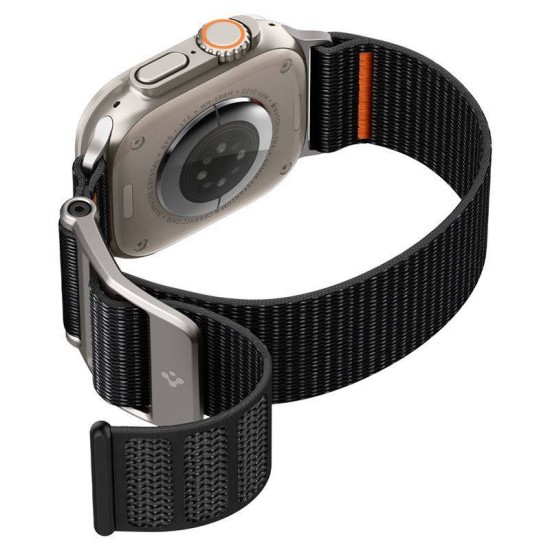 Curea Spigen DuraPro Flex Ultra compatibila cu Apple Watch 4/5/6/7/8/9/SE/Ultra1/2 42/44/45/49mm Black (Ingredi, AMP05981) by www.silkase.ro